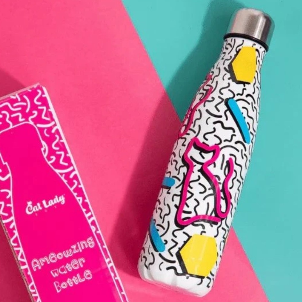 Cat Lady Insulated Water Bottle 16oz - Box not included